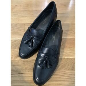 Mens Luciano Rossini Collection ET Wright Slip On Tassel Shoe Italy 11.5 M Black